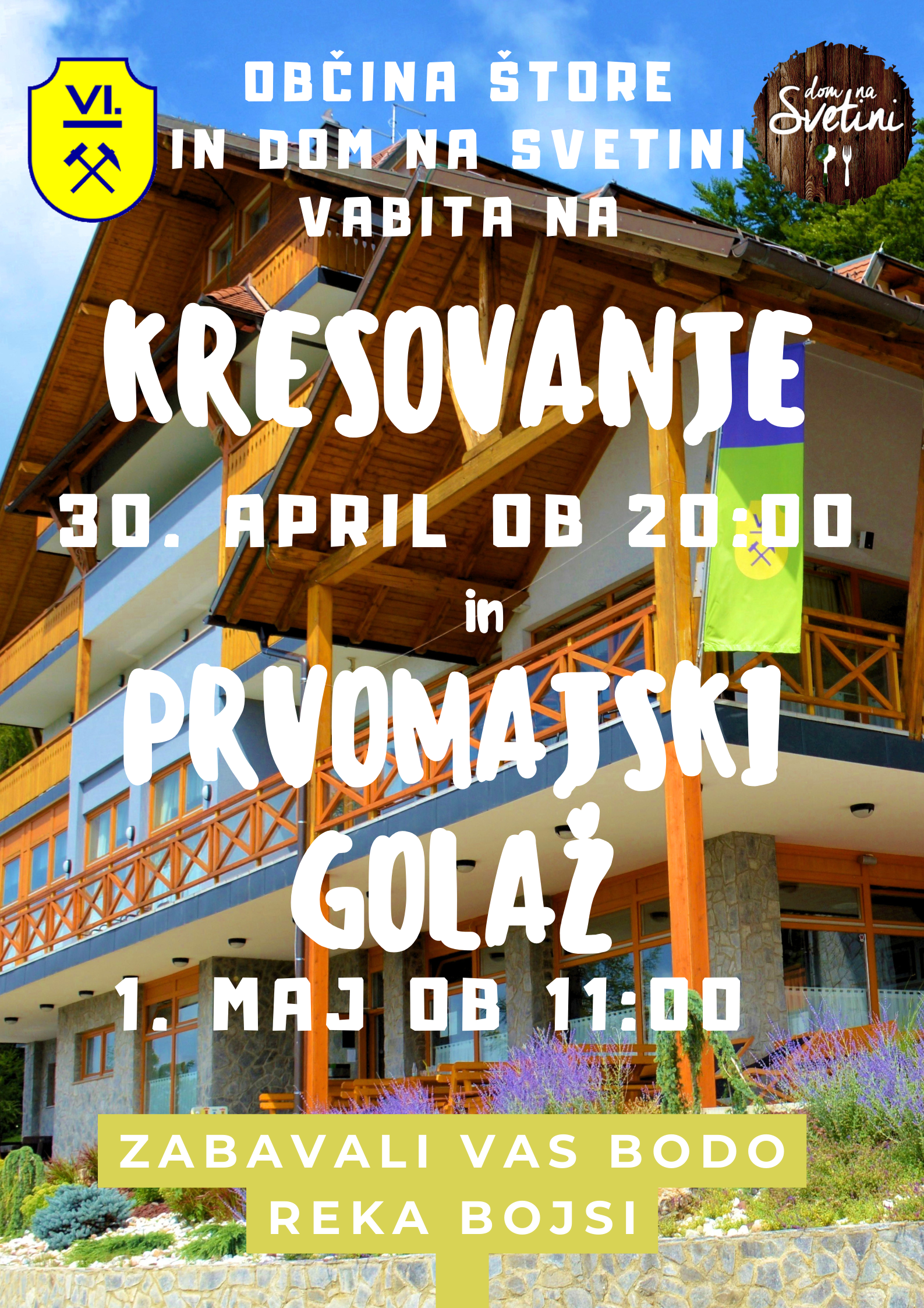 KRESOVANJE in PRVI MAJ 2024